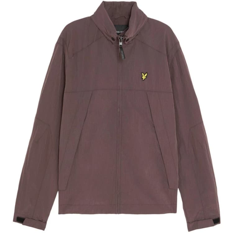 Image of Lyle and Scott Mens Fold Hood Weather-Resistant Barn Jacket Barn Jackets S Brown 60014405350