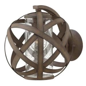 Image of 1 Light Outdoor Small Wall Lantern Light Iron IP44, E27