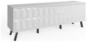 Image of Frank Olsen Elevate Smart 3 Door TV Unit - White