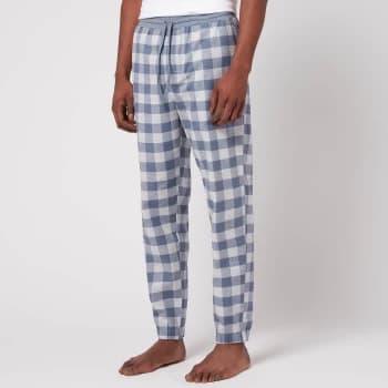 Image of Hugo Boss Cosy Lounge Check Pants Medium Grey Size XL Men
