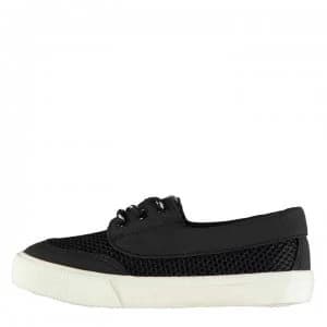 Image of Soviet Boat Lace Child Boys Shoes - Black