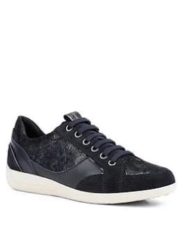 Image of Geox Myria Trainers - Navy, Size 4, Women