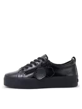 Image of Kickers Youth Tovni Stack Fleur, Black, Size 4 Older