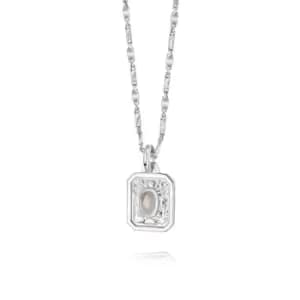 Image of Daisy London June Moonstone Birthstone Necklace Sterling Silver