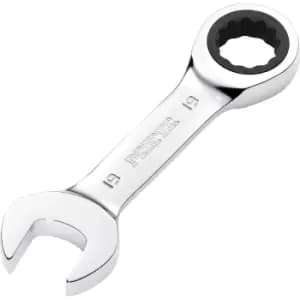 Image of Draper Hi-Torq Stubby Ratchet Combination Spanner 19mm