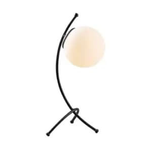 Image of Model 16 Deco Globe Table Lamp Black