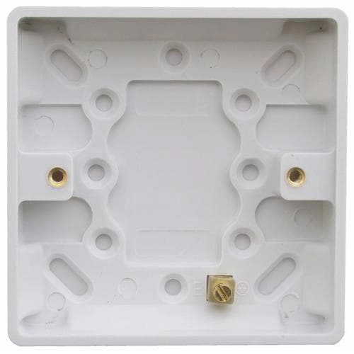 Image of ESR 1 Gang 16mm Single Pattress Box With Earth Terminal