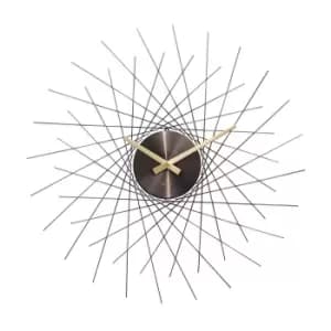 Image of Acctim Lohne Large Quartz Wall Clock Gun Metal (Grey)