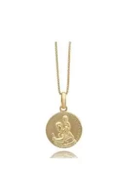 Image of Rachel Jackson St Christopher Talisman Charm Gold Necklace, Gold, Women