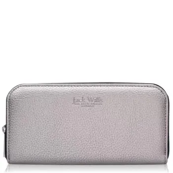 Image of Jack Wills Haberton Zip Purse - Silver