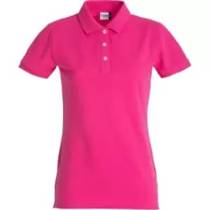 Image of Clique Womens/Ladies Premium Stretch Polo Shirt (XXL) (Bright Cerise)
