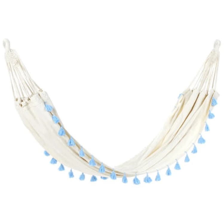 Image of Beliani Hammock Vercelli Cotton Light Blue