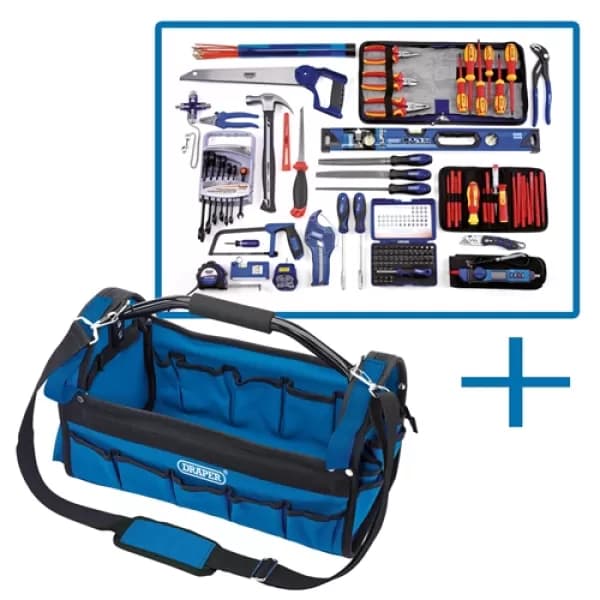 Image of Draper Electricians Tote Bag Tool Kit
