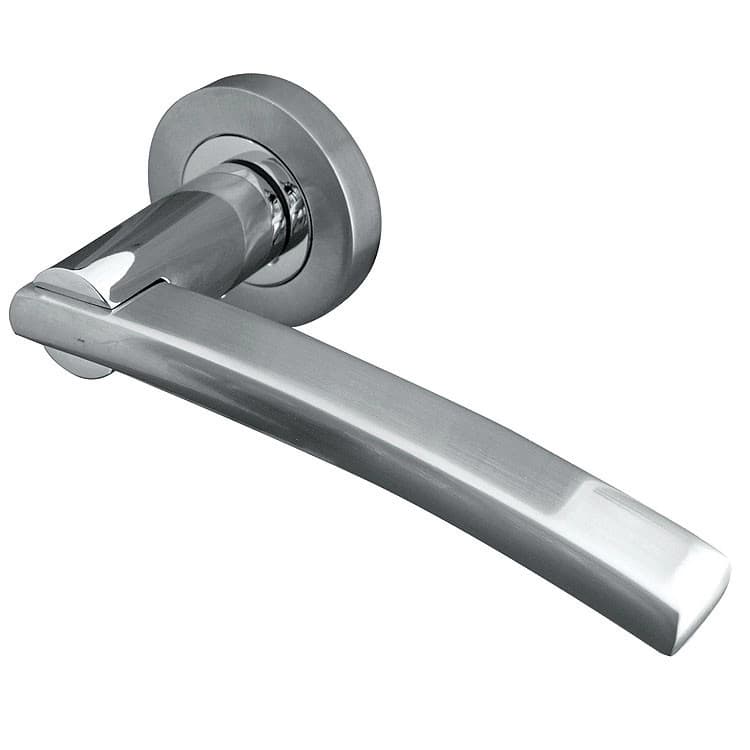 Image of Jedo Modena Door Handle on Round Rose
