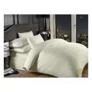 Image of S Green - Bedding Fitted Sheet 1000 Thread Count, Double King SuperKing, Cream (King)