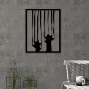 Image of Strach Black Decorative Metal Wall Accessory