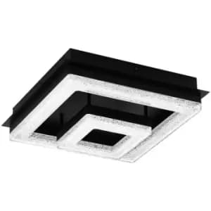 Image of Eglo - Fradelo Integrated LED Semi Flush Light Black