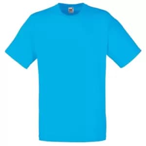 Image of Fruit Of The Loom Mens Valueweight Short Sleeve T-Shirt (S) (Azure Blue)