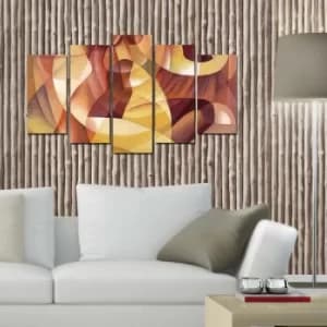 Image of 5ABSMDF-93 Multicolor Decorative MDF Painting (5 Pieces)