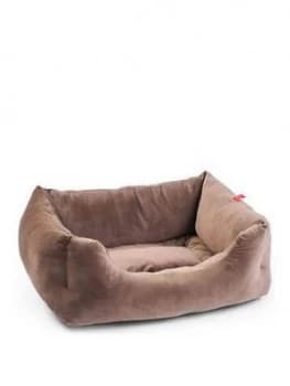 Image of Zoon Latte Velor Square Bed Medium