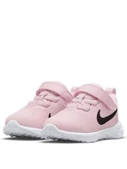 Image of Nike Revolution 6 Infant Trainer - Pink/Black, Size 5.5