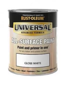 Image of Rust-Oleum Universal Metal And All Surface Paint - Gloss White 750Ml