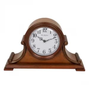 Image of WILLIAM WIDDOP Mahogany Finish Napoleon Mantel Clock