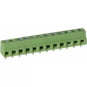Image of TruConnect 211848 5.08mm 12 Way Low Profile Rising Clamp Terminal Block