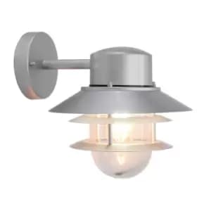 Image of Outdoor IP44 Wall Light Sconce 304 SS Silver LED E27 60W Bulb External d00302