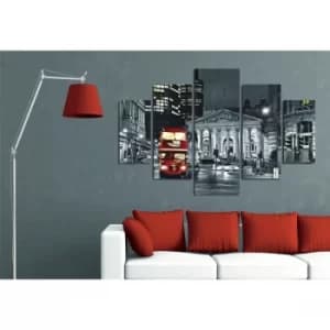 Image of ST023 Multicolor Decorative MDF Painting (5 Pieces)
