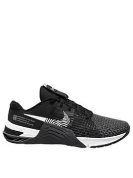 Image of Nike Metcon 8 - Black/White/Grey, Size 6, Men