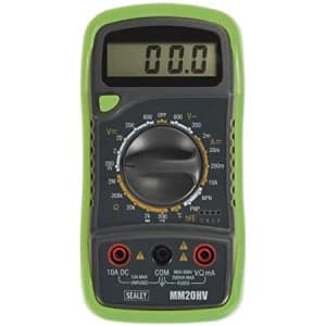 Image of Genuine SEALEY MM20HV Digital Multimeter 8 Function with Thermocouple Hi-Vis