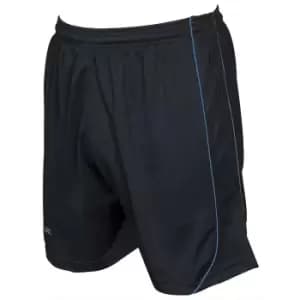 Image of Precision Unisex Adult Mestalla Shorts (XL) (Black/Azure)