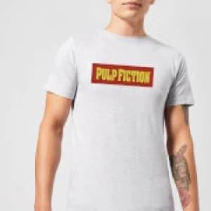 Image of Pulp Fiction Logo Mens T-Shirt - Grey - 3XL