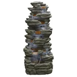 Image of Kelkay Atlas Falls Water Feature with LED Lights