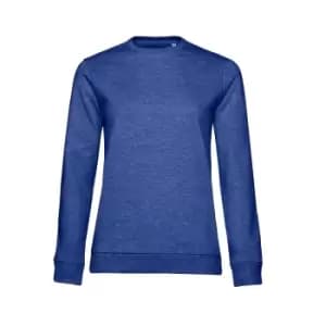 Image of B&C Womens/Ladies Set-in Sweatshirt (S) (Royal Blue Heather)