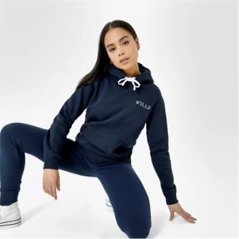 Image of Jack Wills Wills Classic Logo Hoodie - Blue