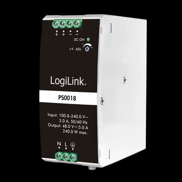 Image of LogiLink DIN Rail Power Supply 240 W / 48 V