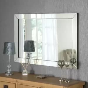 Image of Yearn Mirrors Yearn Angled Edge Contemporary Wall Mirror 61 x 91.4Cms