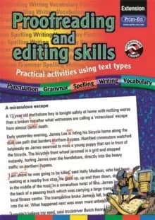 Image of Proofreading and Editing Skills : Practical Activities Using Text Types Extension