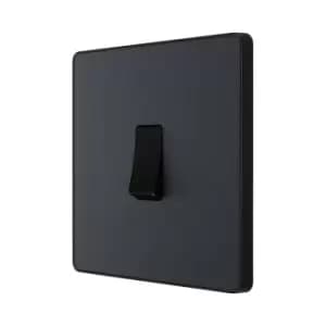 Image of BG Evolve Matt Grey Single Light Switch 20A 16Ax 2 Way - PCDMG12B