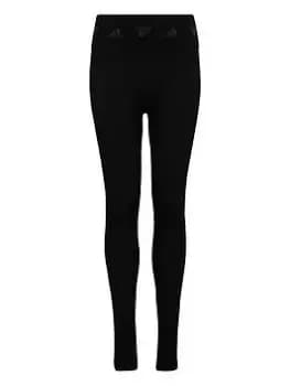 Image of adidas Aeroknit Training Seamless Leggings, Black, Size 11-12 Years
