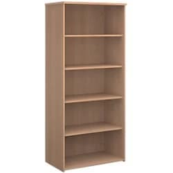 Image of Dams Infinite Bookcase with One Fixed and Three Adjustable Shelves 1790mm - Beech