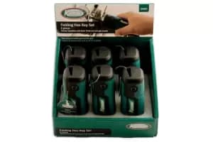 Image of Kamasa 56004 Folding Hex Key Set 9pc (CD) - Made from Chrome Vanadium