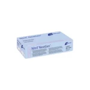 Image of Nitrile NextGen Examination glove in pure Nitrile blue powderfree Medium (7-75), x100
