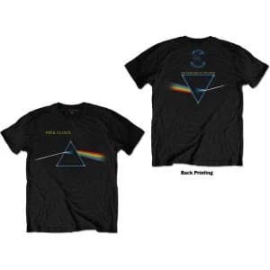 Image of Pink Floyd - Dark Side of the Moon Flipped Unisex Large T-Shirt - Black