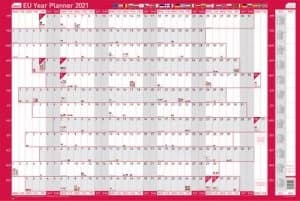 Image of Sasco Unmounted EU Year Planner 2021 BX10