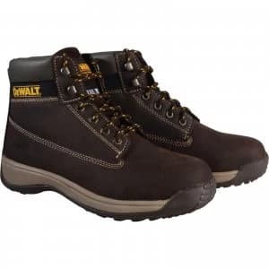 Image of DEWALT Mens Apprentice Nubuck Safety Boots Brown Size 10