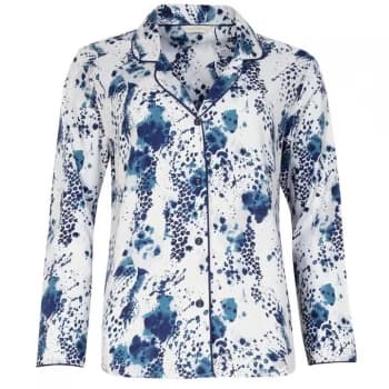Image of Cyberjammies Printed Long Sleeve Pyjama Set - Leopard Blue