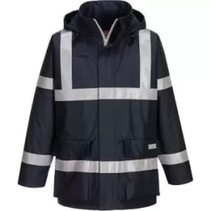 Image of Portwest S785 Bizflame Rain Anti-Static FR Jacket Navy 3XL